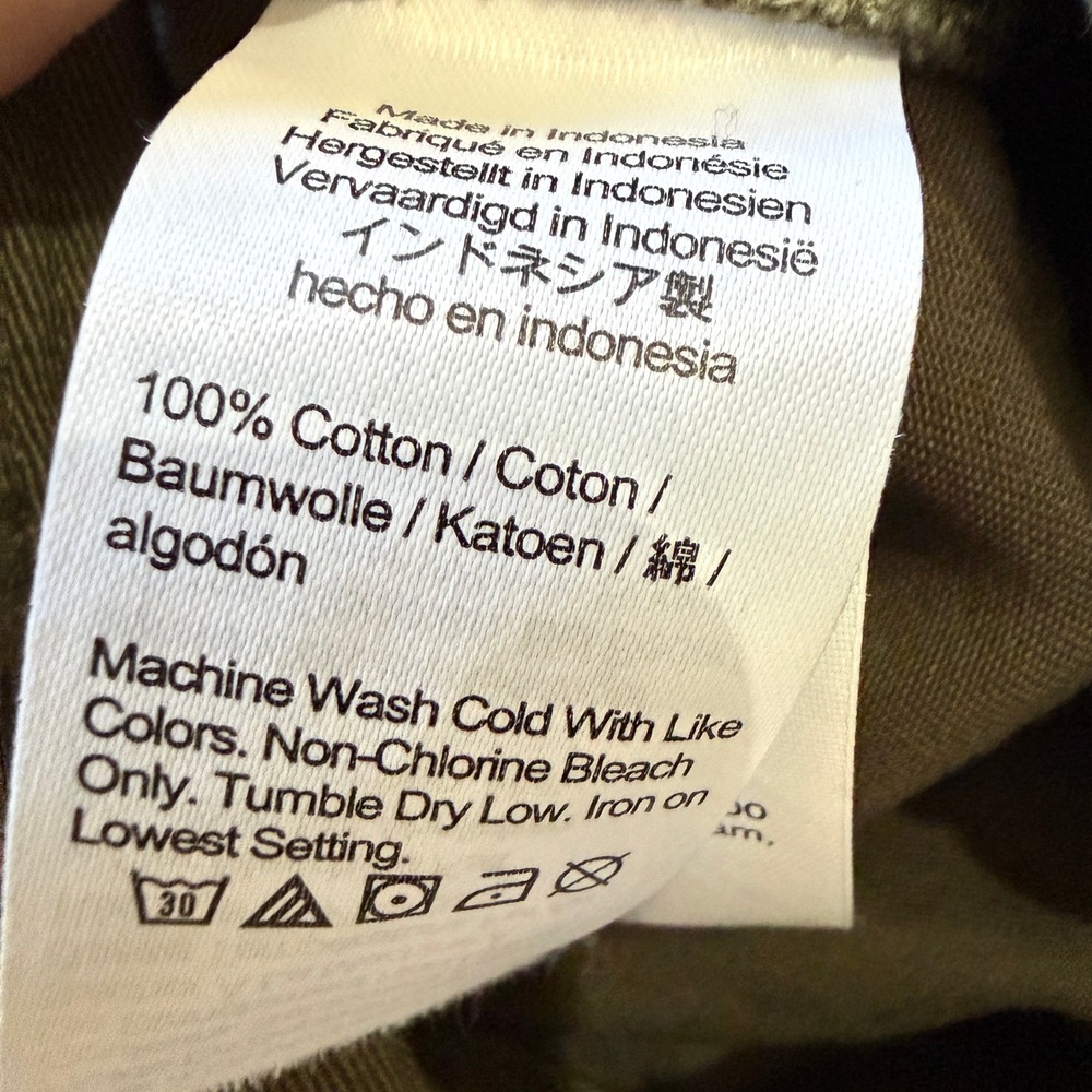 Madewell Harlow Wide Leg Cargo Pant Olive Green Sz 6 Utility Army Gorpcore Chic - Picture 11 of 14